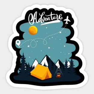 Live for adventure Wanderlust love Explore the world holidays vacation Sticker